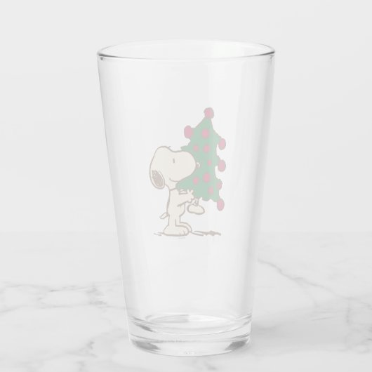 pinda's | Snoopy kerstboom Glas (Achterkant)