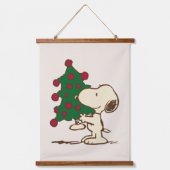 pinda's | Snoopy kerstboom Hangend Wandkleed (Voorkant)