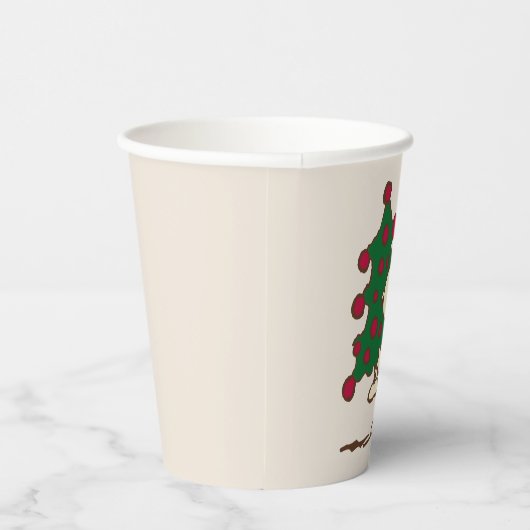 pinda's | Snoopy kerstboom Papieren Bekers (Rechts)