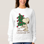 pinda's | Snoopy kerstboom Trui (Voorkant)