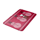 pinda's | Snoopy-kerstSweater Snowman Badmat (Gekanteld)