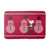 pinda's | Snoopy-kerstSweater Snowman Badmat (Voorkant)