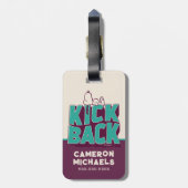 pinda's | Snoopy Kickback Bagagelabel (Achterkant verticaal)