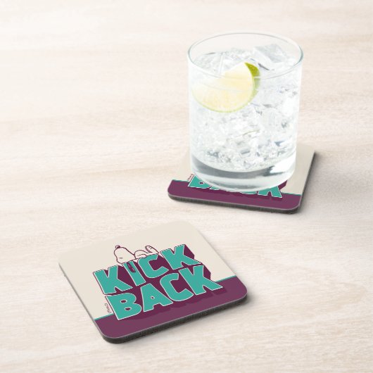 pinda's | Snoopy Kickback Bier Onderzetter (Rechterzijde)