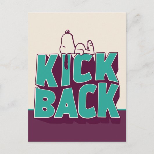 pinda's | Snoopy Kickback Briefkaart (Voorkant)