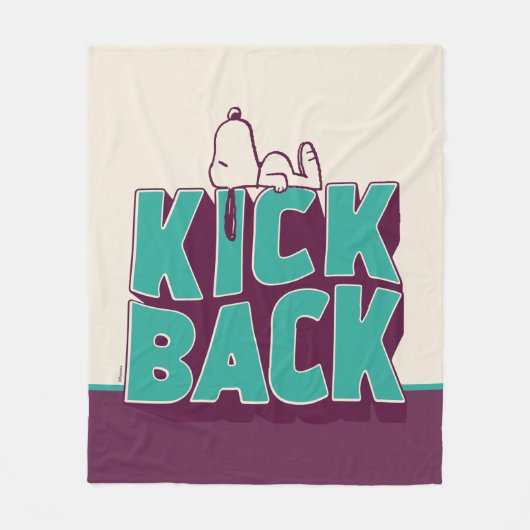 pinda's | Snoopy Kickback Fleece Deken (Voorkant)