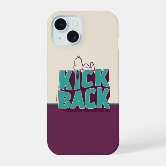pinda's | Snoopy Kickback iPhone 15 Case (Achterkant)