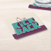 pinda's | Snoopy Kickback Kartonnen Onderzetters (Schuin)