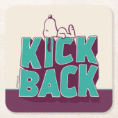 pinda's | Snoopy Kickback Kartonnen Onderzetters (Voorkant)
