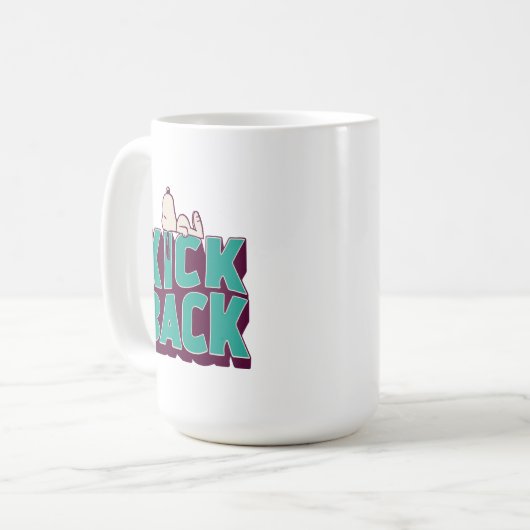 pinda's | Snoopy Kickback Koffiemok (Voorkant links)