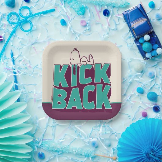 pinda's | Snoopy Kickback Papieren Bordje (Feest)