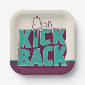 pinda's | Snoopy Kickback Papieren Bordje (Voorkant)