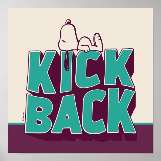 pinda's | Snoopy Kickback Poster (Voorkant)