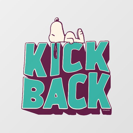 pinda's | Snoopy Kickback Raamsticker (Vel)