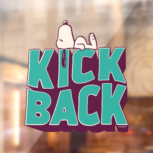 pinda's | Snoopy Kickback Raamsticker (Vel 2)