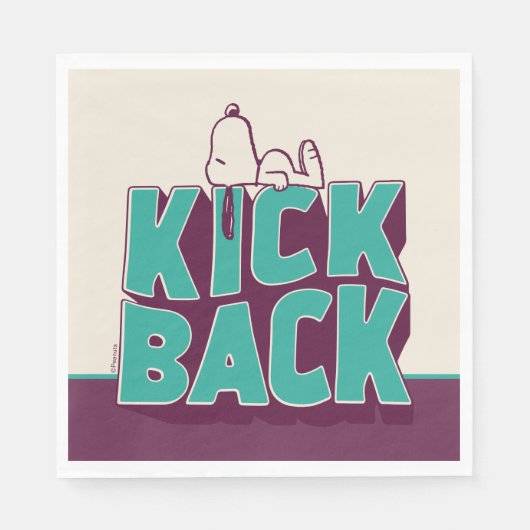 pinda's | Snoopy Kickback Servet (Voorkant)