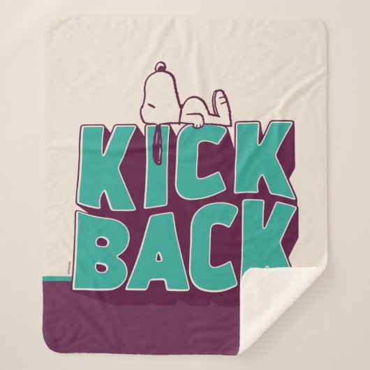pinda's | Snoopy Kickback Sherpa Deken (Voorkant)