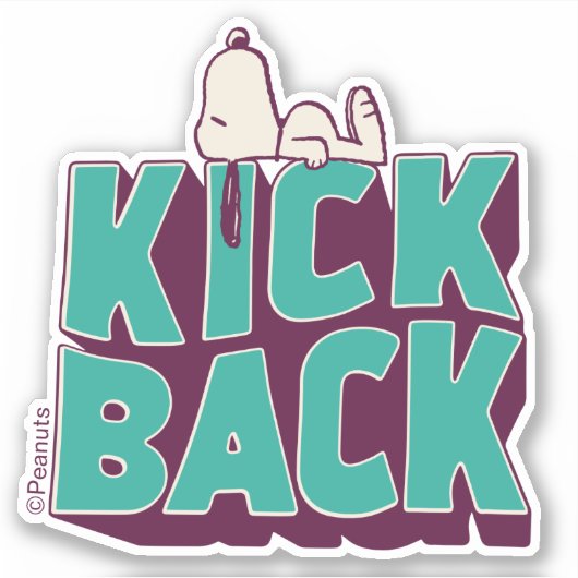 pinda's | Snoopy Kickback Sticker (Voorkant)