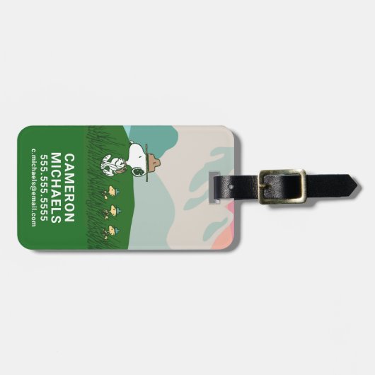 pinda's | Snoopy Leader of the Pack Bagagelabel (Voorkant horizontaal)