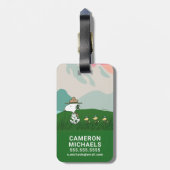 pinda's | Snoopy Leader of the Pack Bagagelabel (Achterkant verticaal)