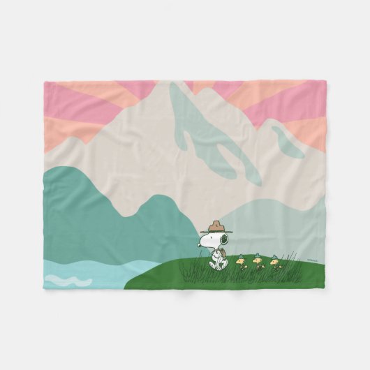 pinda's | Snoopy Leader of the Pack Fleece Deken (Voorkant (Horizontaal))