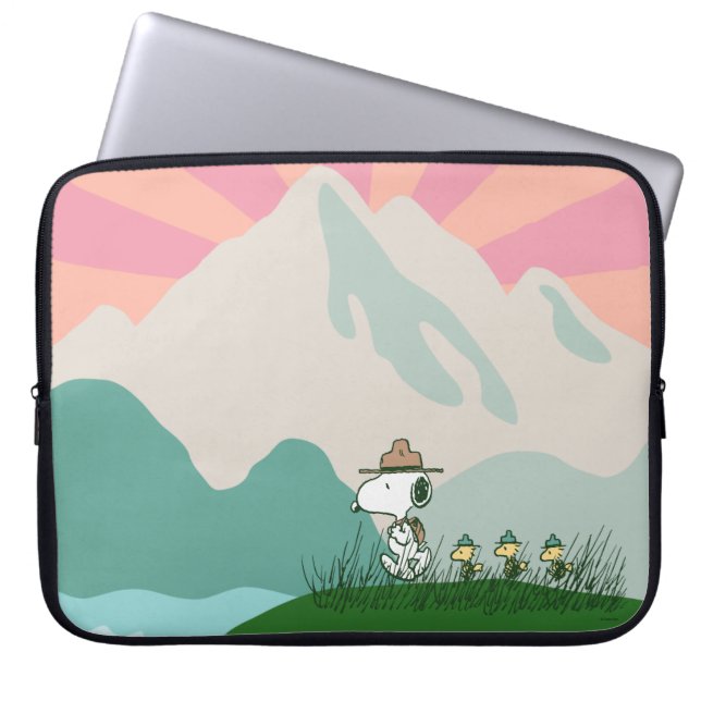 pinda's | Snoopy Leader of the Pack Laptop Sleeve (Voorkant)
