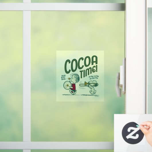 pinda's | Snoopy & Linus Caca Time Window Cling Raamsticker (Huis)