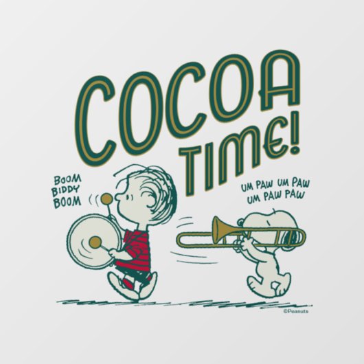 pinda's | Snoopy & Linus Caca Time Window Cling Raamsticker (Vel)