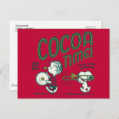 pinda's | Snoopy & Linus Cacaotijd Briefkaart (Voorkant / Achterkant)