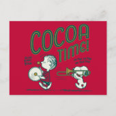 pinda's | Snoopy & Linus Cacaotijd Briefkaart (Voorkant)