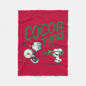 pinda's | Snoopy & Linus Cacaotijd Fleece Deken (Voorkant)