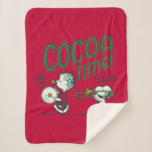 pinda's | Snoopy & Linus Cacaotijd Sherpa Deken (Voorkant)