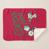 pinda's | Snoopy & Linus Cacaotijd Sherpa Deken (Voorkant (horizontaal))