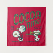 pinda's | Snoopy & Linus Cacaotijd Wandkleed (Voorkant)