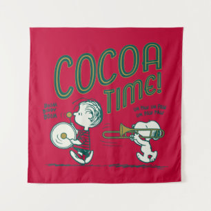 pinda's   Snoopy & Linus Cacaotijd Wandkleed