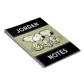 Pinda's | Snoopy loopt fier Notitieboek (Rechterzijde)