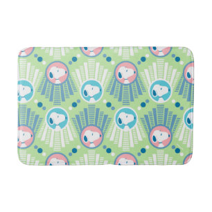 pinda's   Snoopy Mint Green Deco Dreams Patroon Badmat