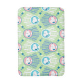 pinda's | Snoopy Mint Green Deco Dreams Patroon Badmat (Voorkant Verticaal)
