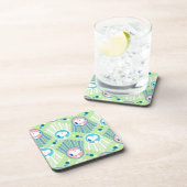 pinda's | Snoopy Mint Green Deco Dreams Patroon Bier Onderzetter (Rechterzijde)