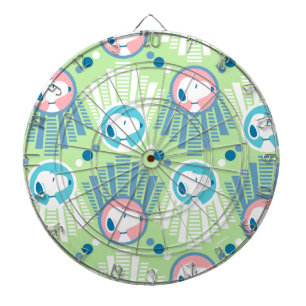 pinda's   Snoopy Mint Green Deco Dreams Patroon Dartbord