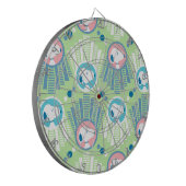 pinda's | Snoopy Mint Green Deco Dreams Patroon Dartbord (Voorkant Links)