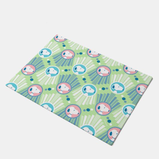 pinda's | Snoopy Mint Green Deco Dreams Patroon Deurmat (Schuin)