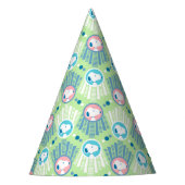 pinda's | Snoopy Mint Green Deco Dreams Patroon Feesthoedjes (Voorkant)