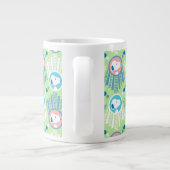 pinda's | Snoopy Mint Green Deco Dreams Patroon Grote Koffiekop (Achterkant)