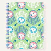 pinda's | Snoopy Mint Green Deco Dreams Patroon Notitieboek (Voorkant)