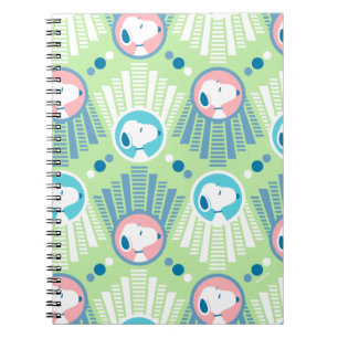pinda's   Snoopy Mint Green Deco Dreams Patroon Notitieboek