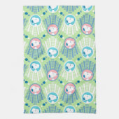 pinda's | Snoopy Mint Green Deco Dreams Patroon Theedoek (Verticaal)