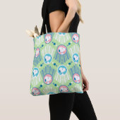 pinda's | Snoopy Mint Green Deco Dreams Patroon Tote Bag (Dichtbij)