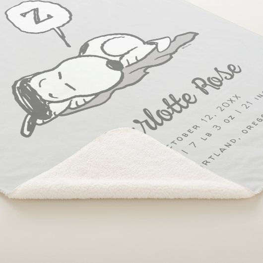 pinda's | Snoopy Nap Baby Sherpa Deken (3/4)