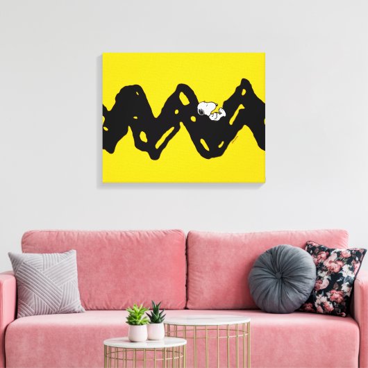 pinda's | Snoopy Nap Canvas Afdruk (Insitu (Woonkamer))